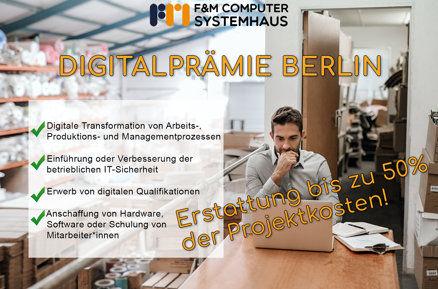 17.000 € sichern mit der Digitalprämie Berlin - F&M Computer Systemhaus